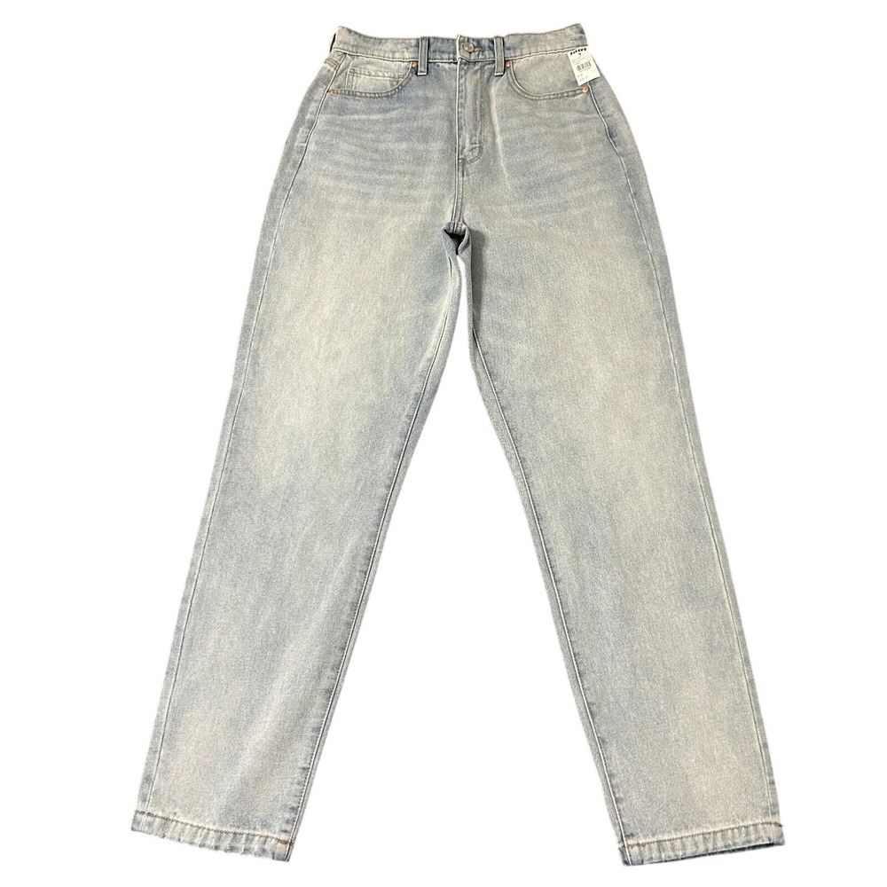 RSQ 90s High Rise Straight Leg Jeans Womens 27 Light Wash Tillys 27x30 NWT